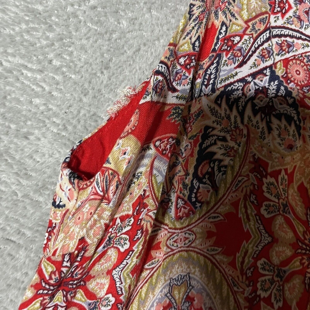Lulus Dress Womens Small Red Lined Swing Mini Boho‎ Sleeveless High Neck - Picture 3 of 8